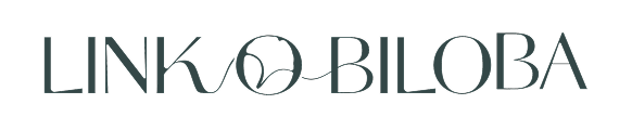 Logo Link O Biloba horizontal vert foncé