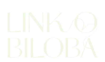 Logo link O Biloba vertical vert clair