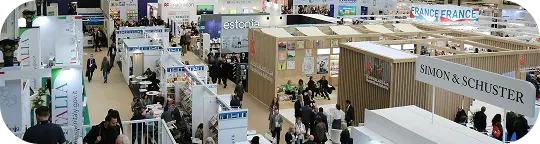 Salon professionnel vu de haut